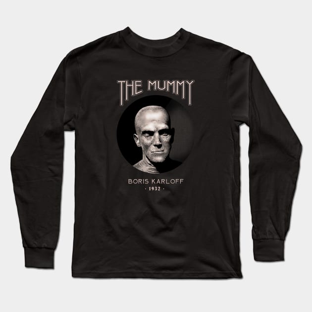 Boris Karloff as The Mummy Long Sleeve T-Shirt by ranxerox79